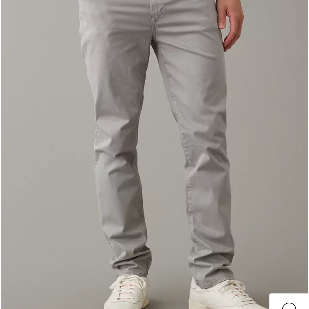 American Eagle gray flex chino pants!